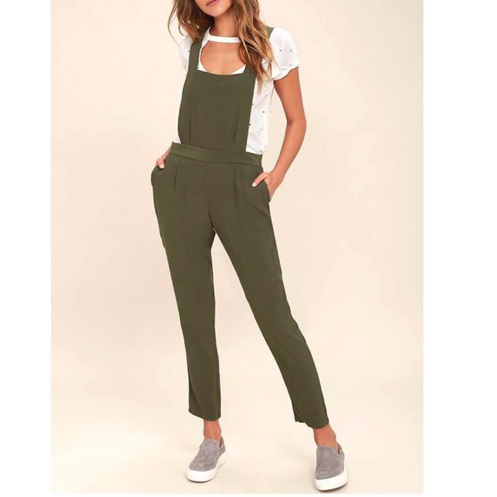 BB Dakota Kelly Green Overalls